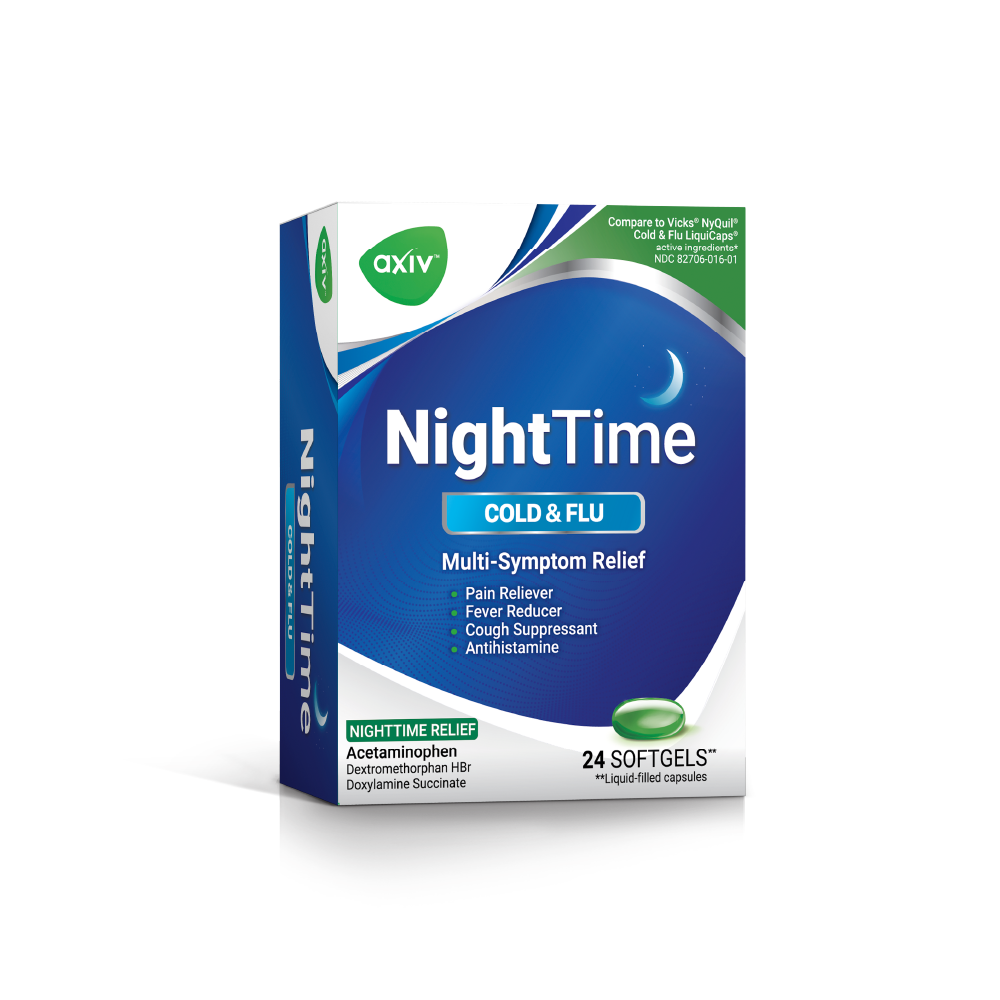 Cold and Flu Nighttime Relief: Nighttime Softgels for Better Sleep and Fast Relief