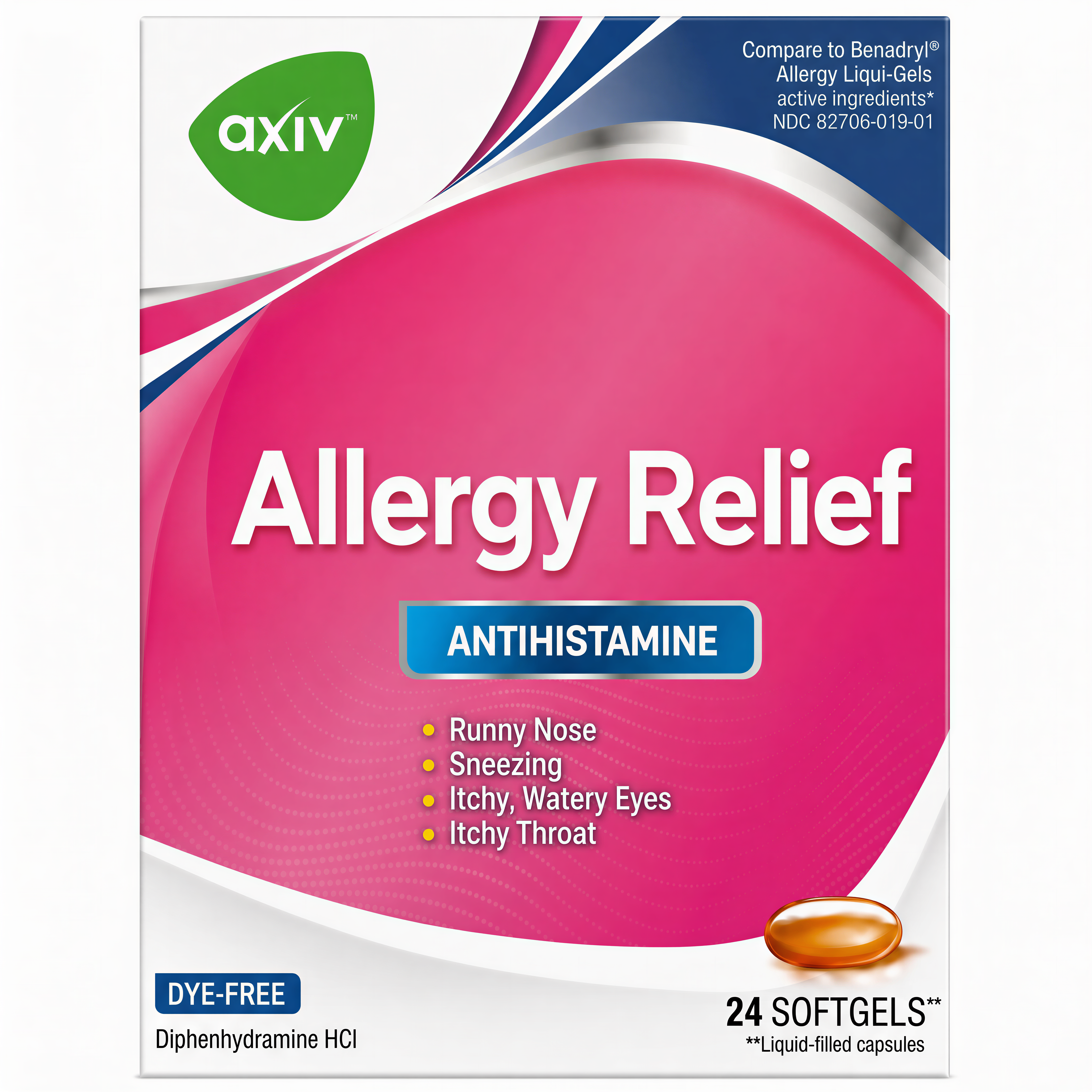 AXIV Allergy 24 Softgels