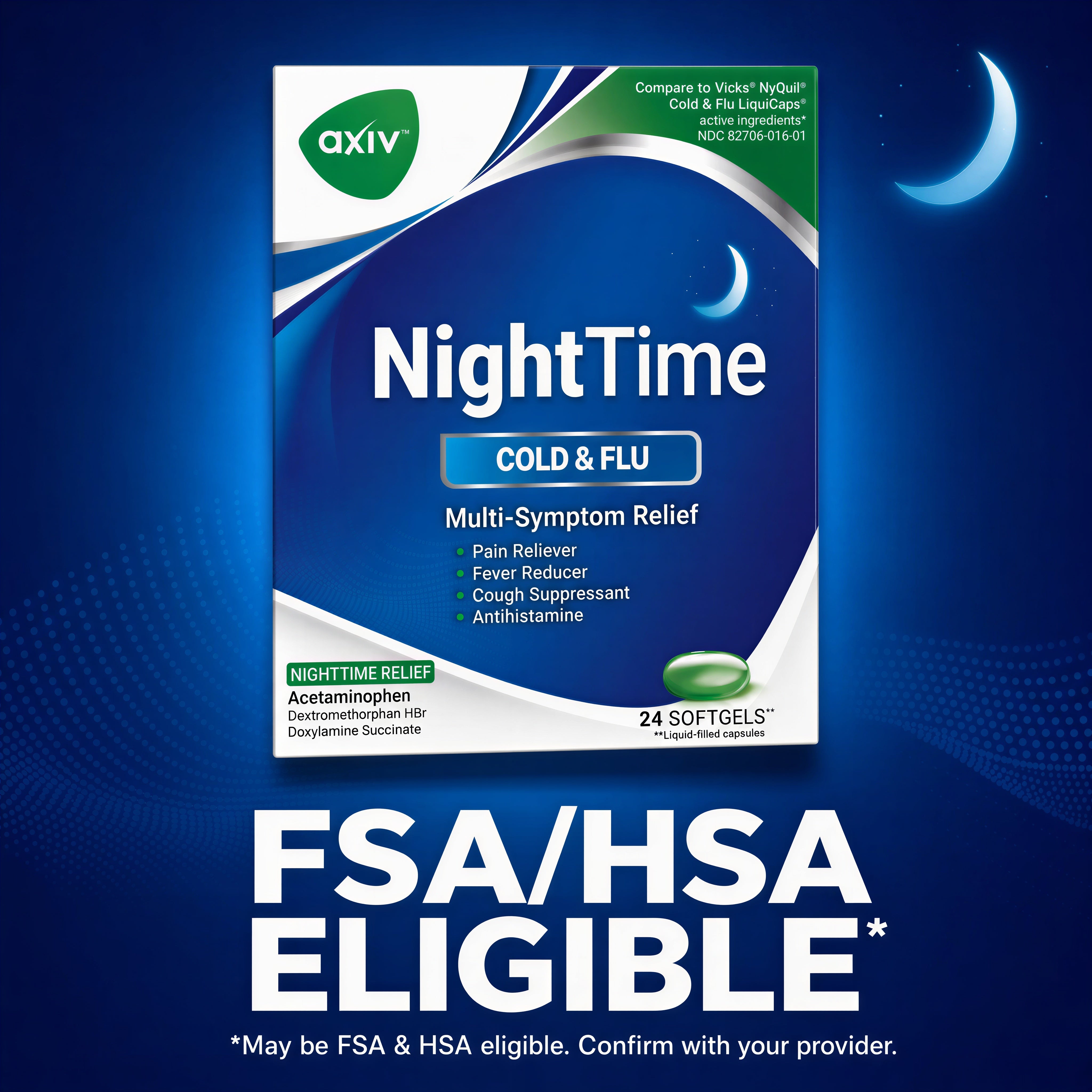 AXIV PACK: ALLERGY (1 BOX) + NIGHT TIME  (1 BOX)