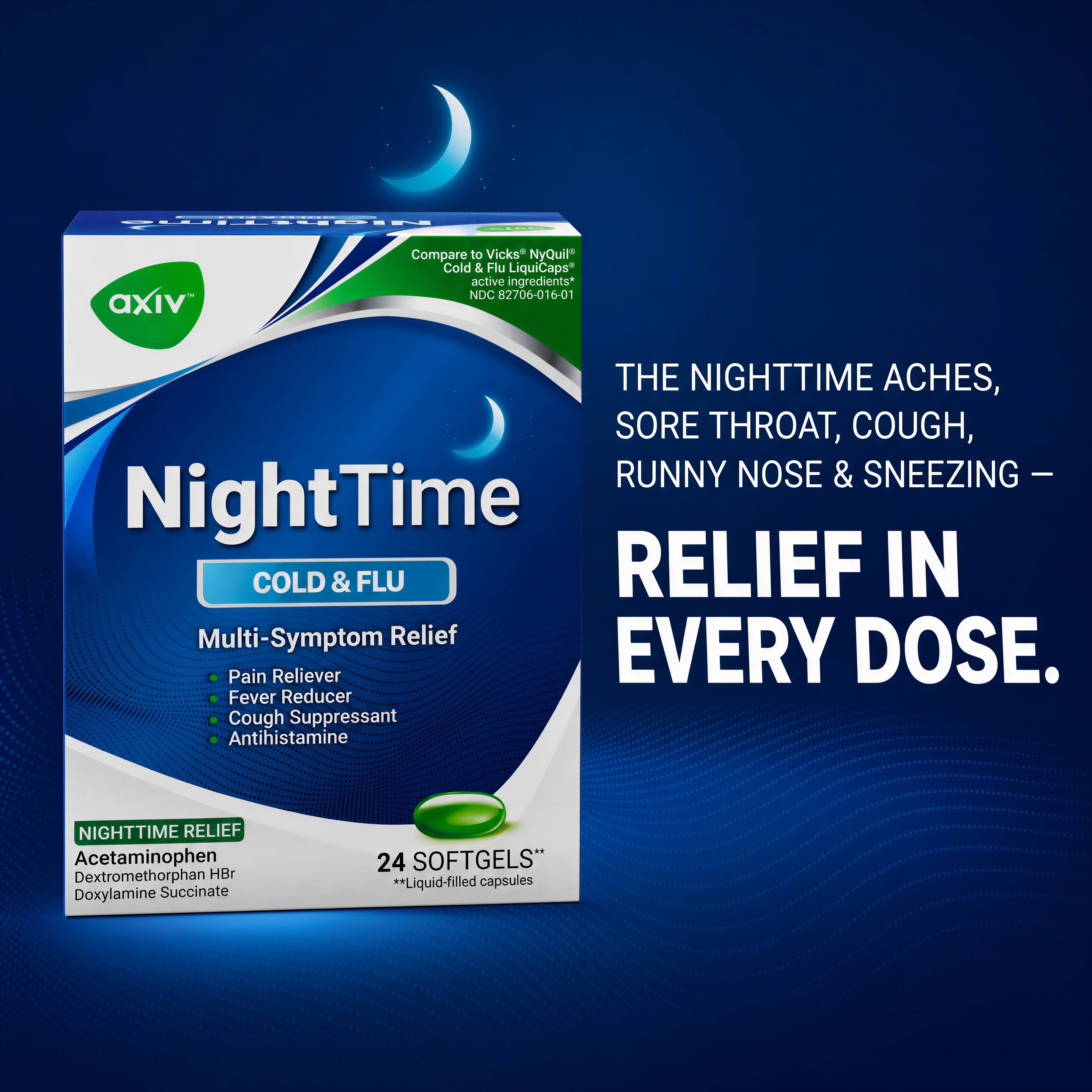 AXIV PACK: ALLERGY (1 BOX) + NIGHT TIME  (1 BOX)