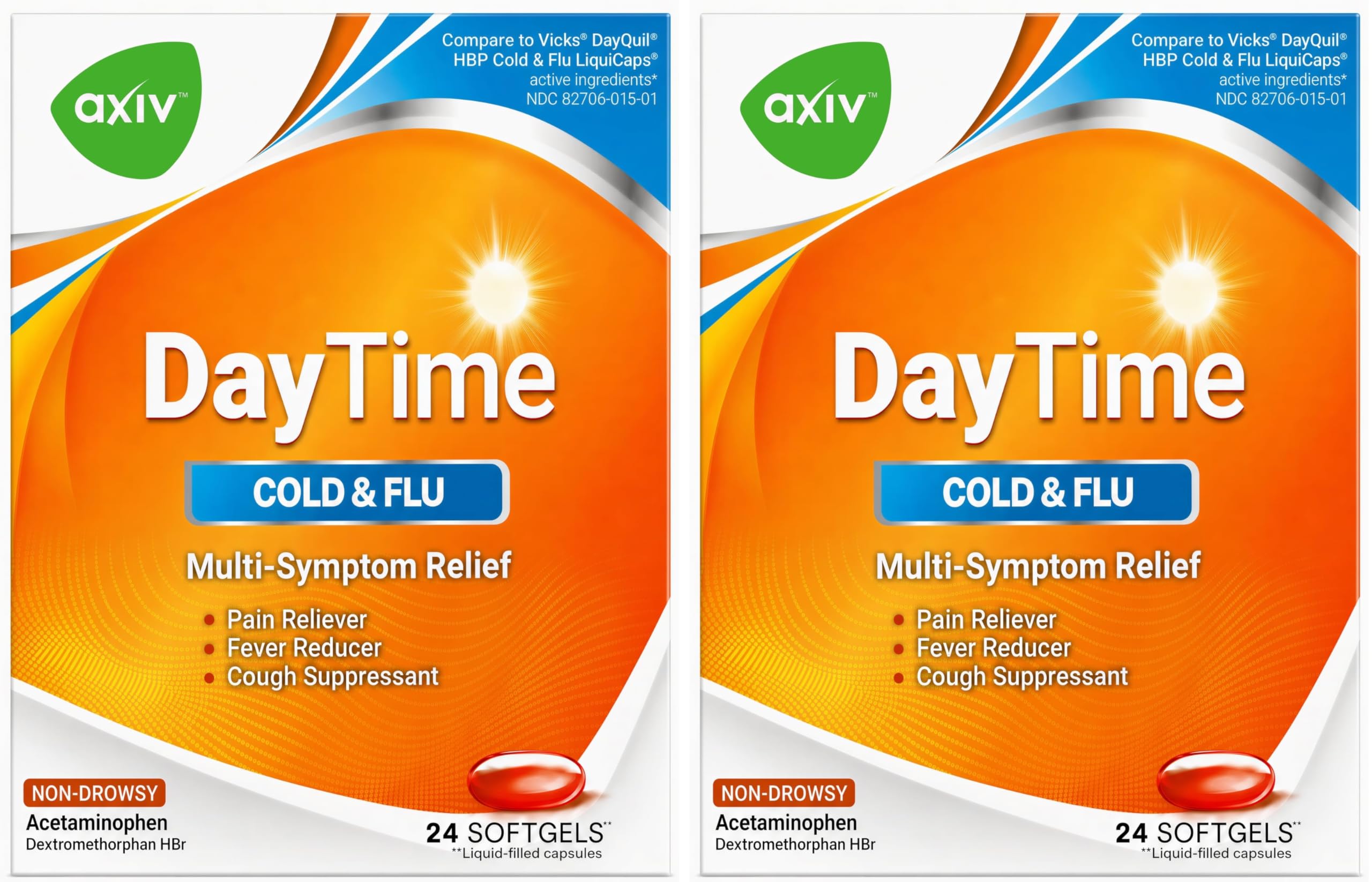 AXIV DayTime 24 Softgels - 2 Pack