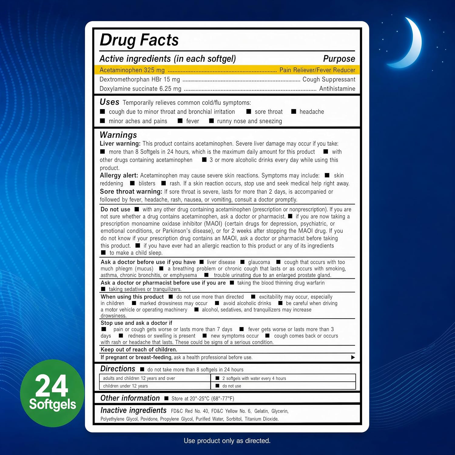 AXIV NightTime 24 Softgels - 2 Pack