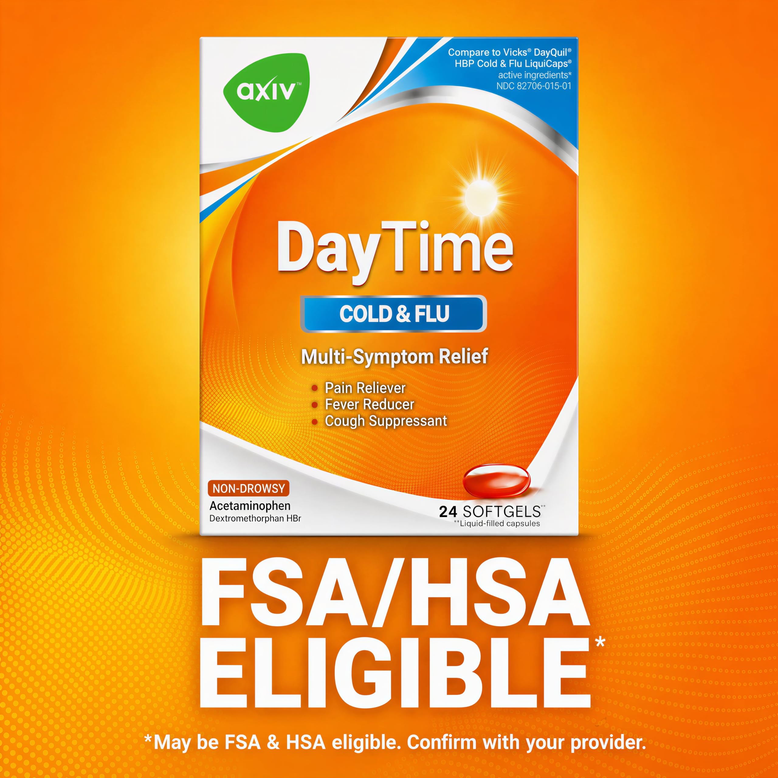 AXIV DayTime 24 Softgels - 2 Pack