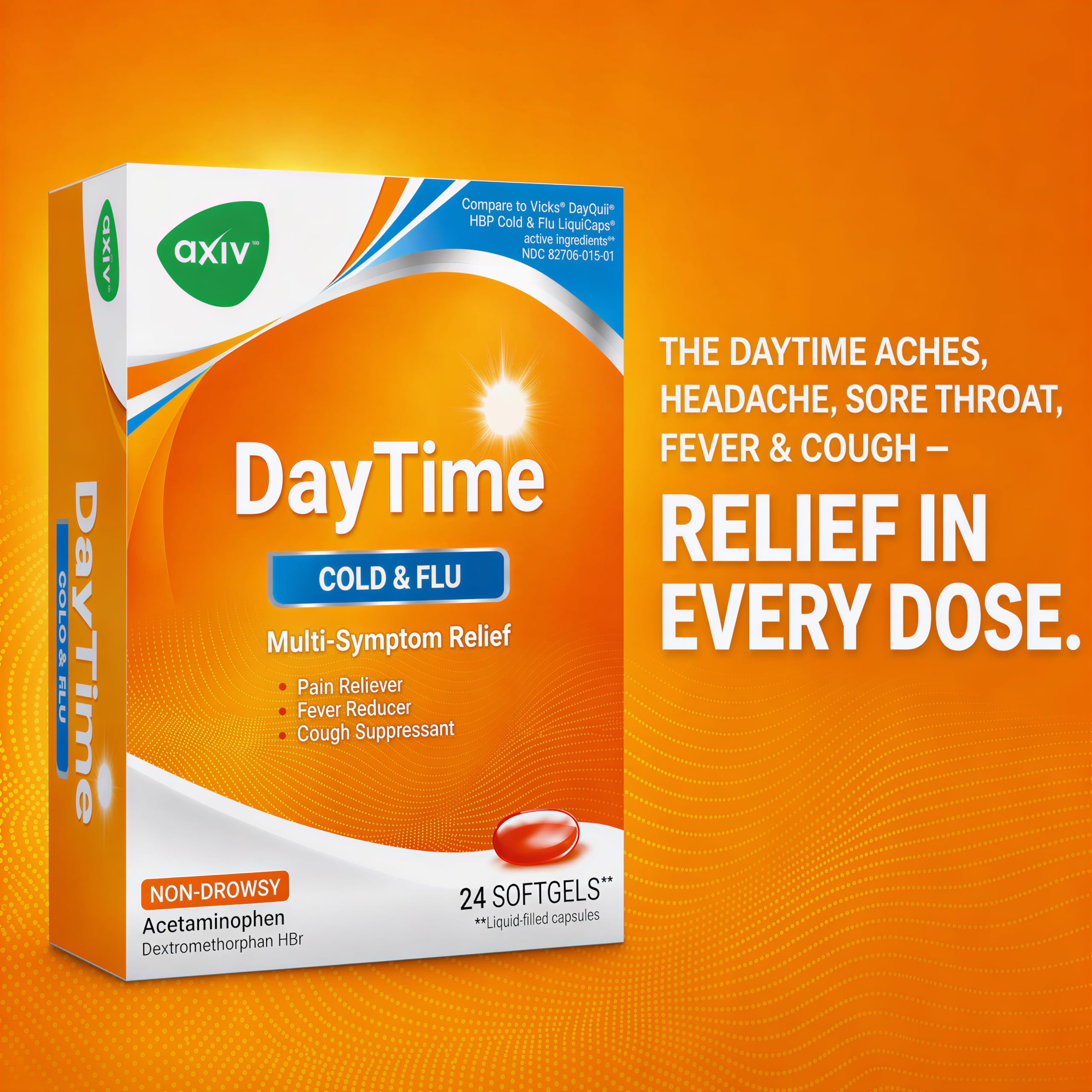 AXIV DayTime 24 Softgels - 2 Pack