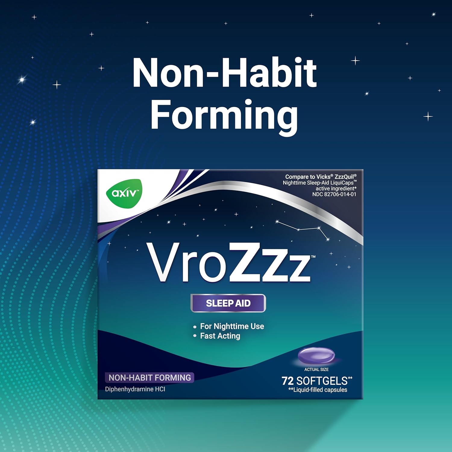 AXIV VroZzz Sleep Aid  72 Softgels