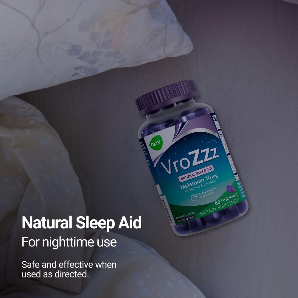 AXIV VroZzz Natural Sleep aid 60 Gummies