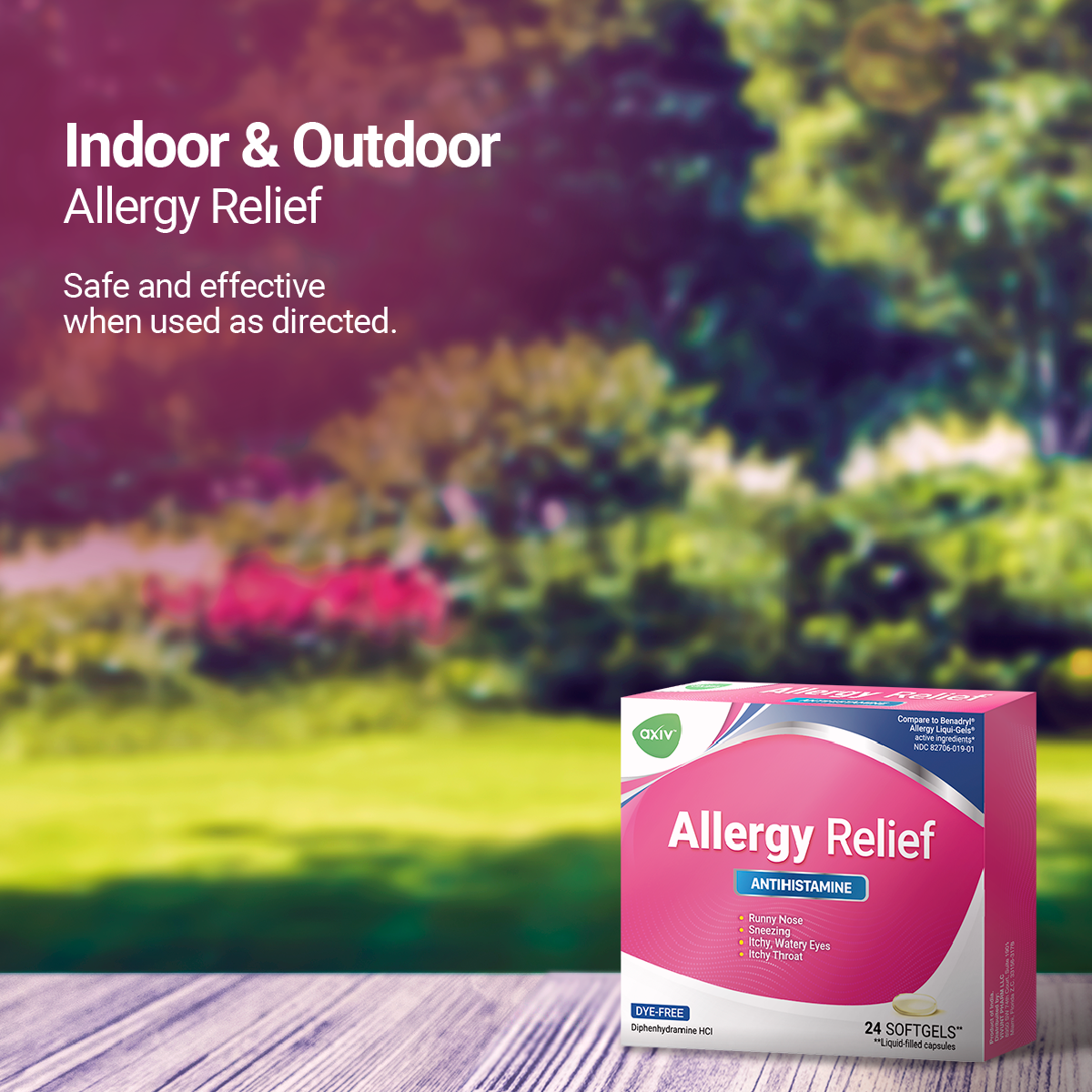 AXIV Allergy 24 Softgels Safe and effective