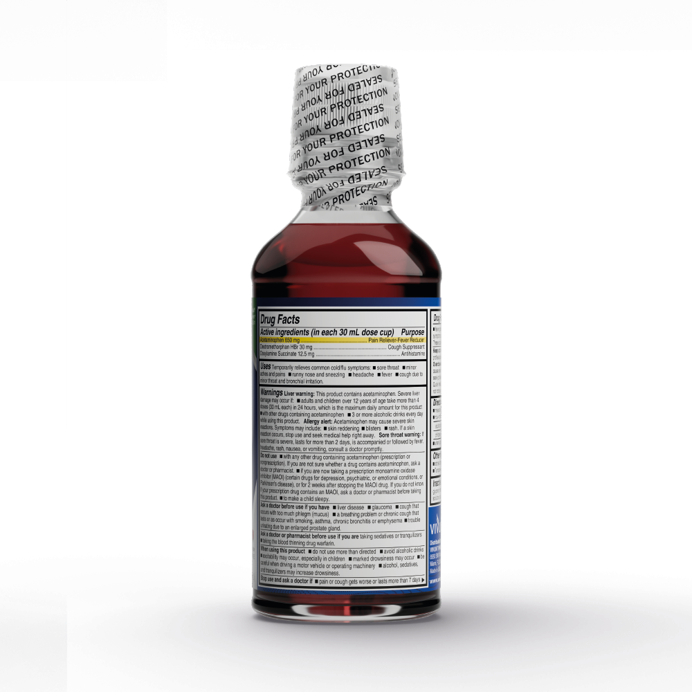 AXIV NightTime Liquid 12 Fl Oz drug facts