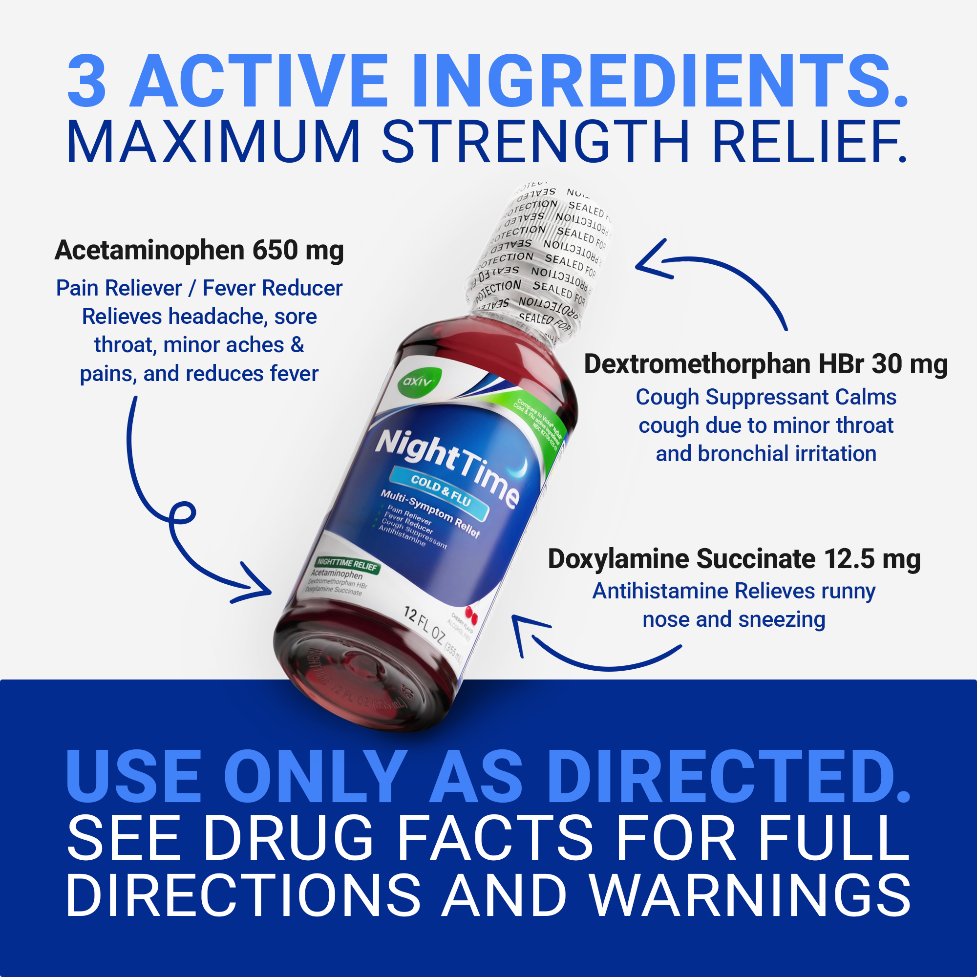 AXIV NightTime Liquid 12 Fl Oz