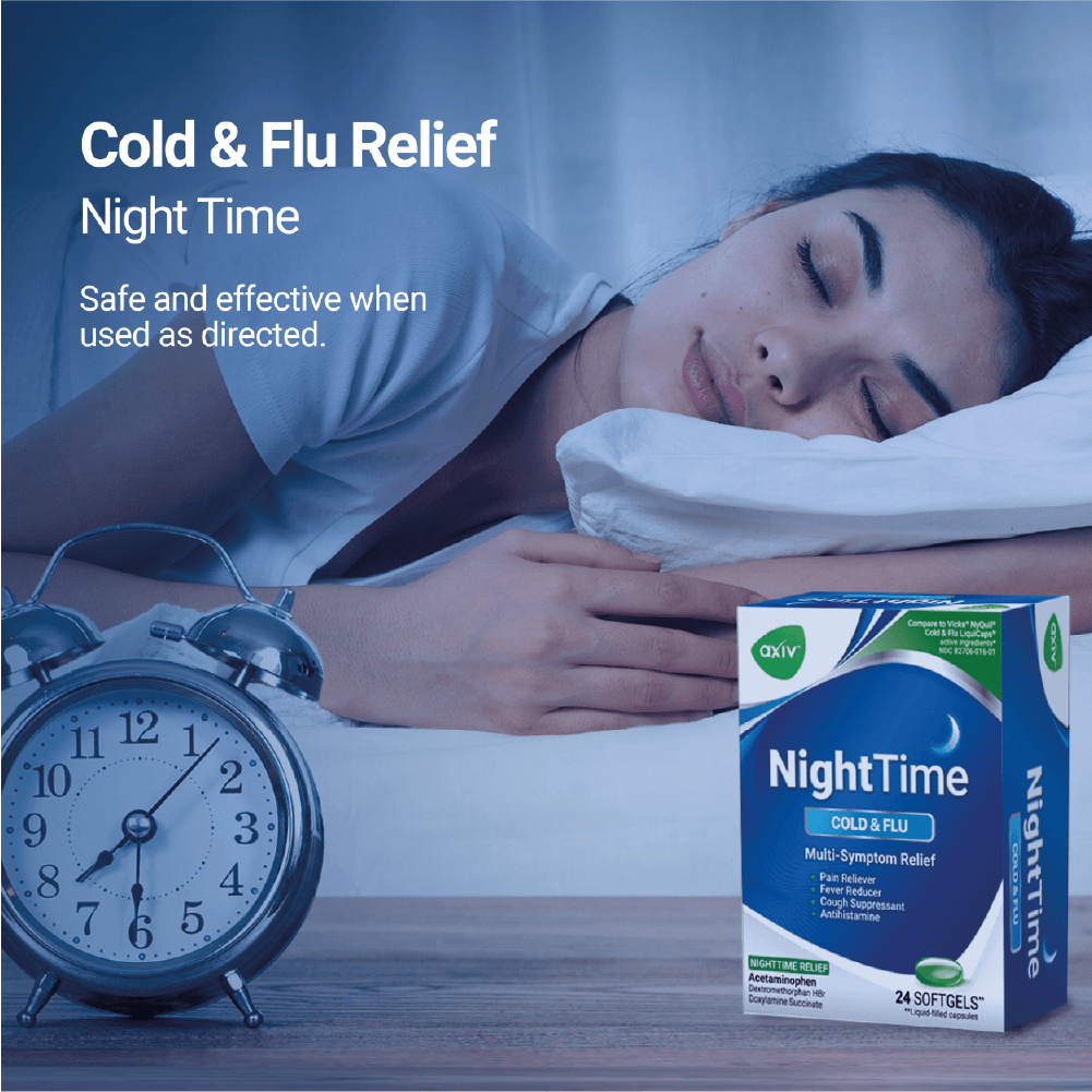 AXIV PACK: SINUS SEVERE 24 (1 BOX) + NIGHTIME 24 (1 BOX)