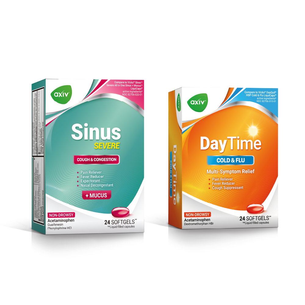 AXIV PACK: SINUS SEVERE 24 (1 BOX) + DAYTIME 24 (1 BOX)
