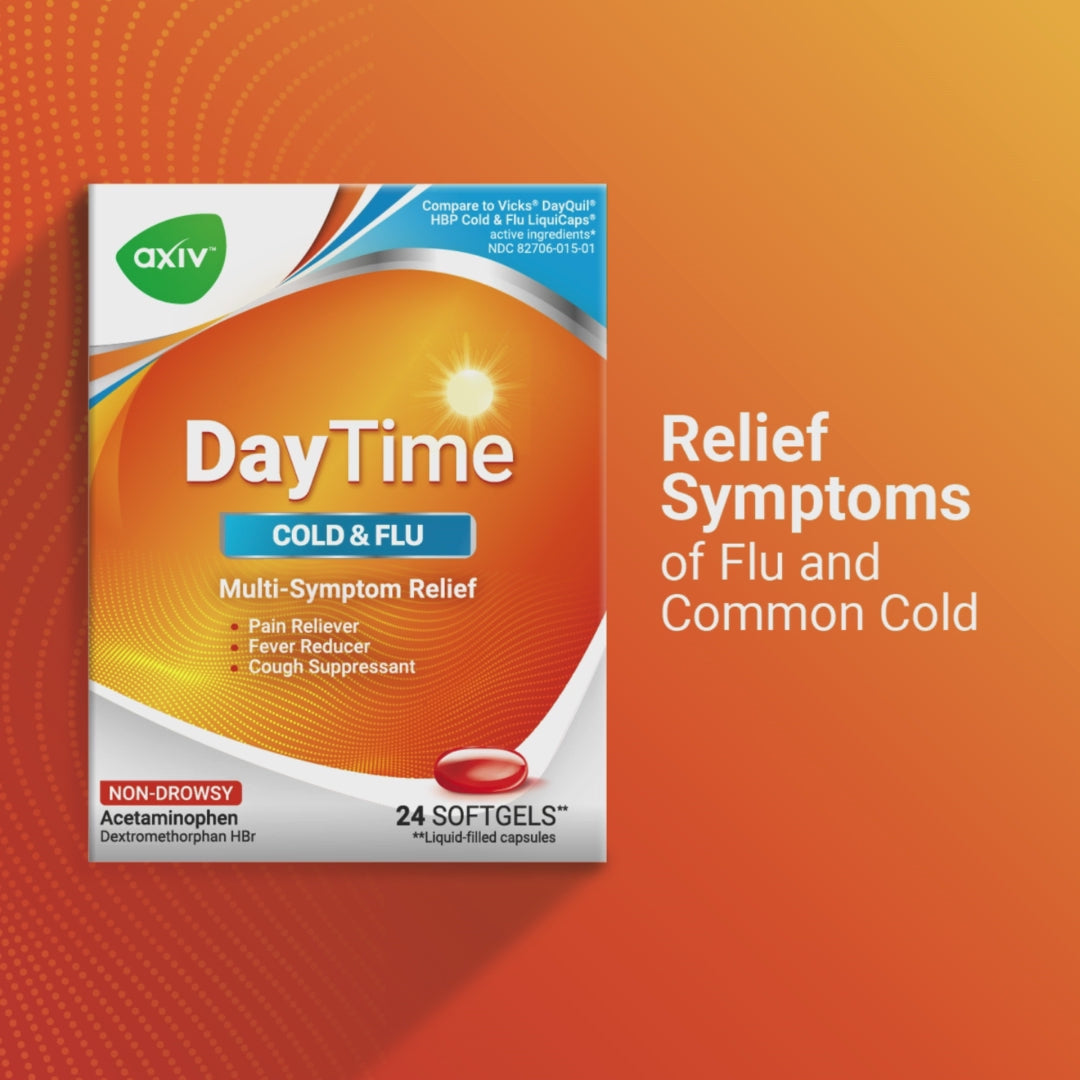AXIV DayTime 24 Softgels Multi Symptoms 6